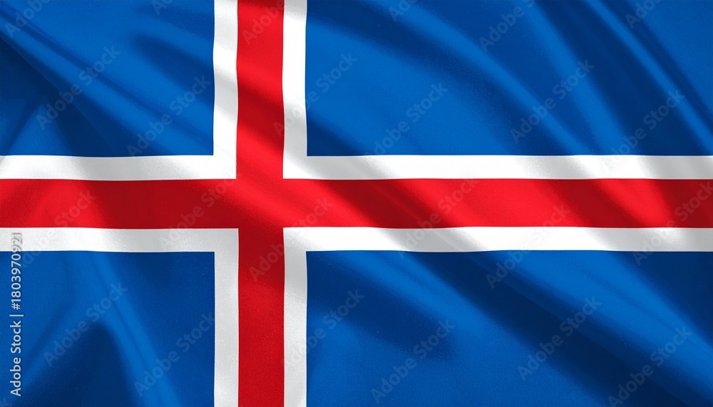 Fototapeta premium flag of Iceland