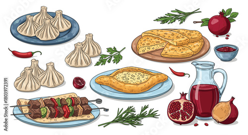 Georgian Cuisine: A Colorful Culinary Feast of Traditional Dishes.