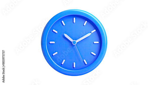 Blue clock showing 1010 with a black background