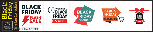 Grab Attention with Black Friday Sale Badges for Your Business, Featuring Flash Sales, Weekend Deals, Discounts, and Exclusive Offers to Boost Sales