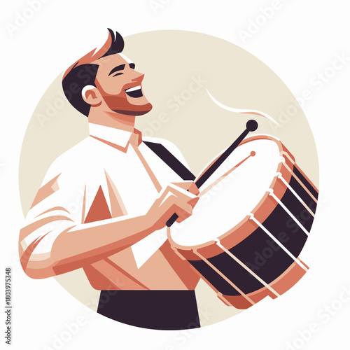 Irish drum performance