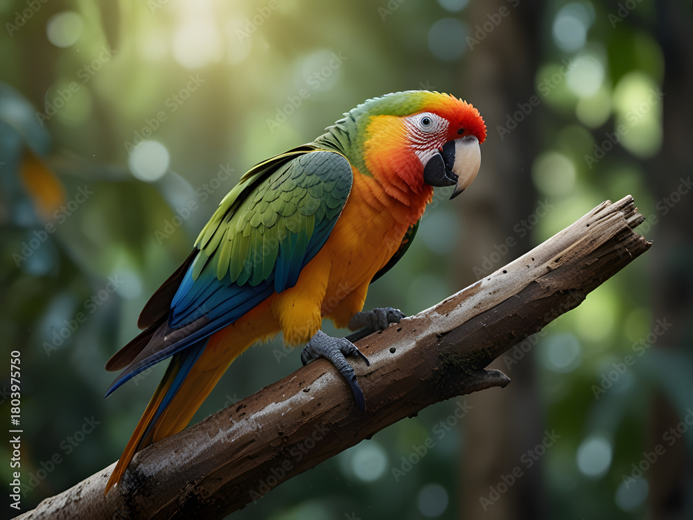 Obraz premium parrot wildlife in the forest