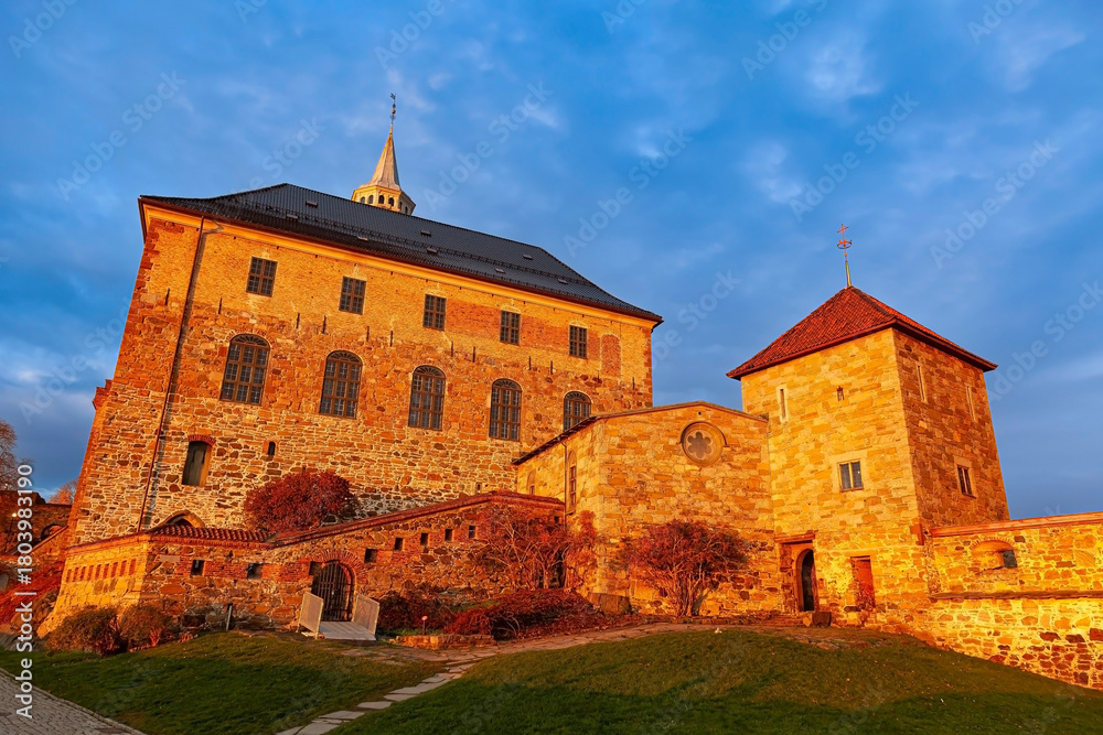 Fototapeta premium Akershus Fortress, Oslo, South Norway, Norway, Scandinavia, Europe
