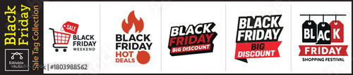 Boost your Black Friday sales with these eye-catching graphics for promotional campaigns and attract customers with hot deals and shopping festivals now