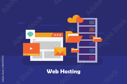 Web hosting company offering secure website hosting, professional email hosting and reliable cloud data storage service.