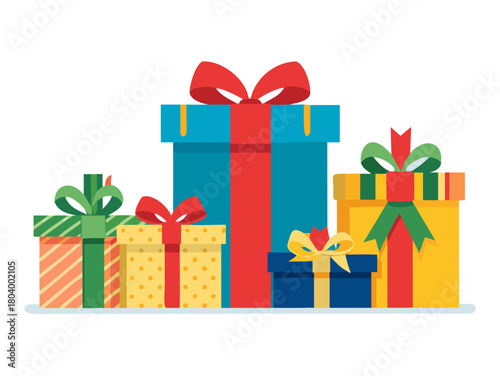 set of christmis gift new year present