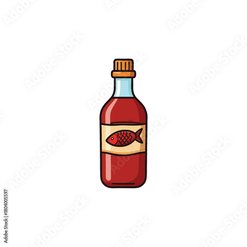 Culinary essence displayed within glass bottle evoking savory delight and artistic expression