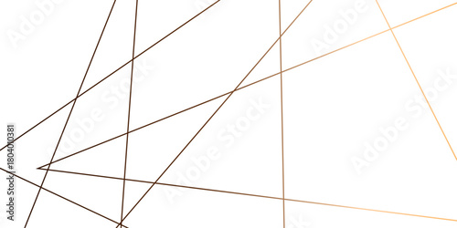 geometric premium golden random chaotic lines on transparent background. Luxury banner presentation gold line vector, illustration.	