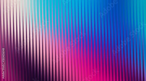 Obraz Colorful abstract vertical ribbed texture with pink blue and cyan gradient background
