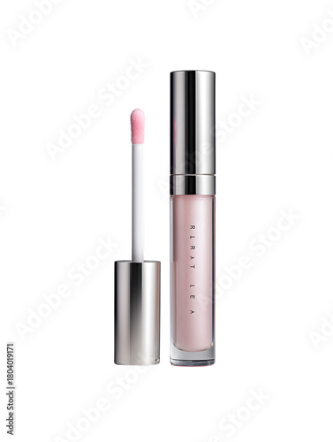 Wallpaper Mural Light pink lip gloss with silver cap isolated on transparent background Torontodigital.ca