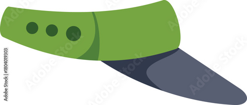 Green tennis sun visor protecting from sunlight during match on court