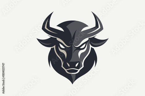Bull head vector tattoo symbol illustration tribal design silhouette logo icon art drawing flame devil mascot skull animal cartoon black cow