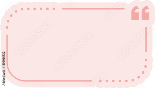 Square Quote Frame Outline