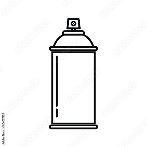 Simple outline icon of a spray paint can