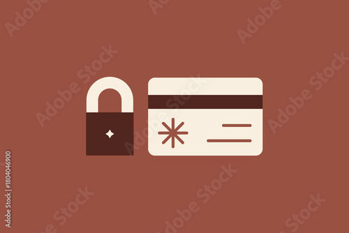 Premium safe money illustration in flat style design. Vector illustration	