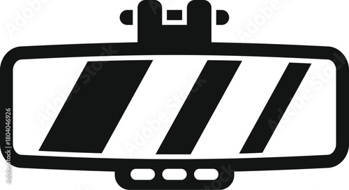 Car rearview mirror ensuring safe driving by providing clear visibility of the road behind