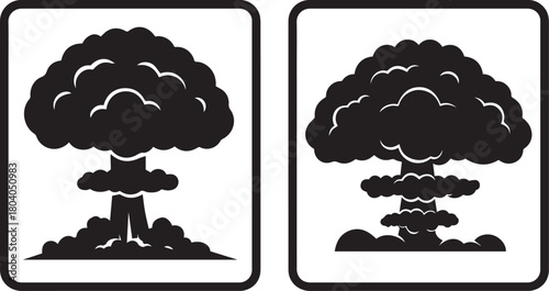 Nuclear Explosion Icons