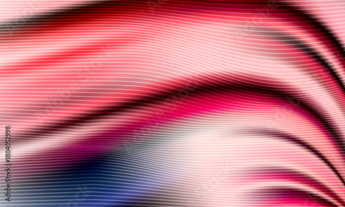 3d render of red waves abstract background