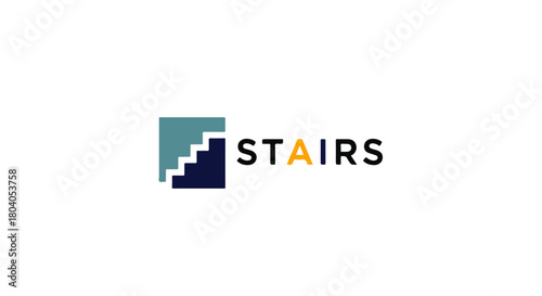 UP Ladder Stairs Logo Vector – Symbol of Growth, Progress, Success, and Corporate Development