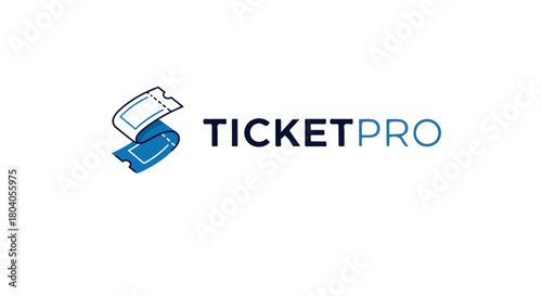 Booking Ticket Apps Logo | Modern Travel and Event Pass Movie Show Event Music Concert Icon Reservation Service Transportation Ticket