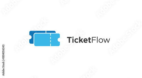Ticket Booking App Logo | Modern Travel and Event Pass Icon Reservation Service Transportation Ticket