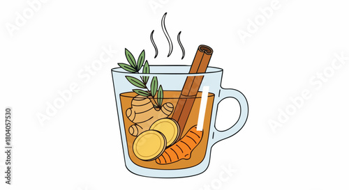 Soothing Spiced Cider Drink in a Mug