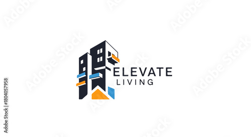 Appartement Building Properties Management Logo | Simple Residential Key Icon Real Estate House Logo | Modern Minimalist Home and Resort Property Icon Contruction Renovation Building