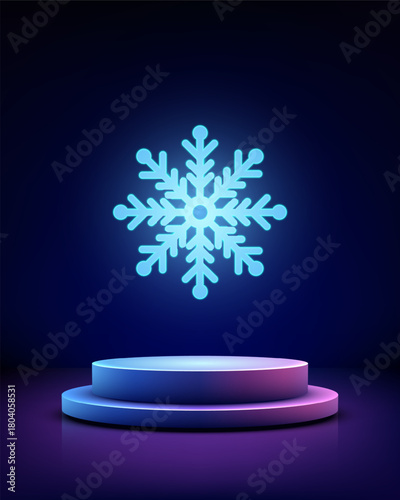 futuristic winter scene fea...
