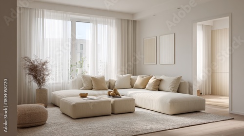 Cozy living room with modern decor