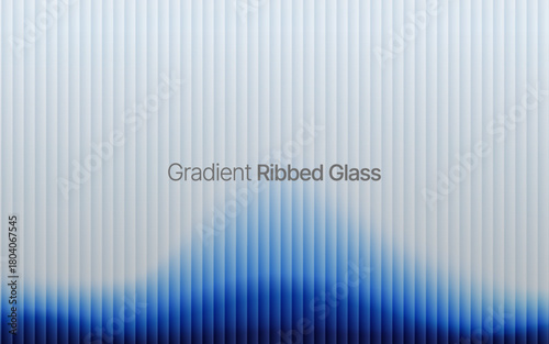 Gradient ribbed fractal glass texture pattern. gradient reflections in abstract background design