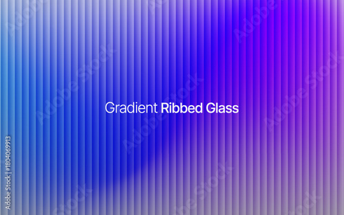 Gradient ribbed fractal glass texture pattern. gradient reflections in abstract background design