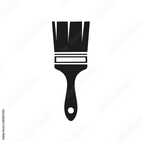 Paintbrush icon tool for art, renovation, DIY, and creative design projects