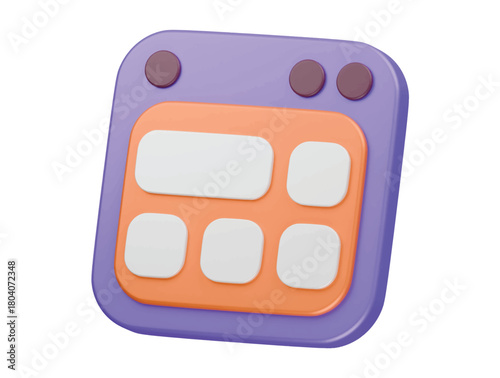 information board icon 3d illustration render