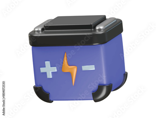 accumulator icon 3d illustration render