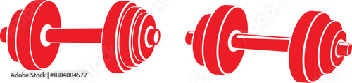 Dumbbell; Weight; Barbell icon ; Fitness vector set; Gym; Exercise; Workout;