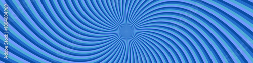 Geometrical psychedelic swirl ray burst pattern background - cyan abstract vector design with light blue rays