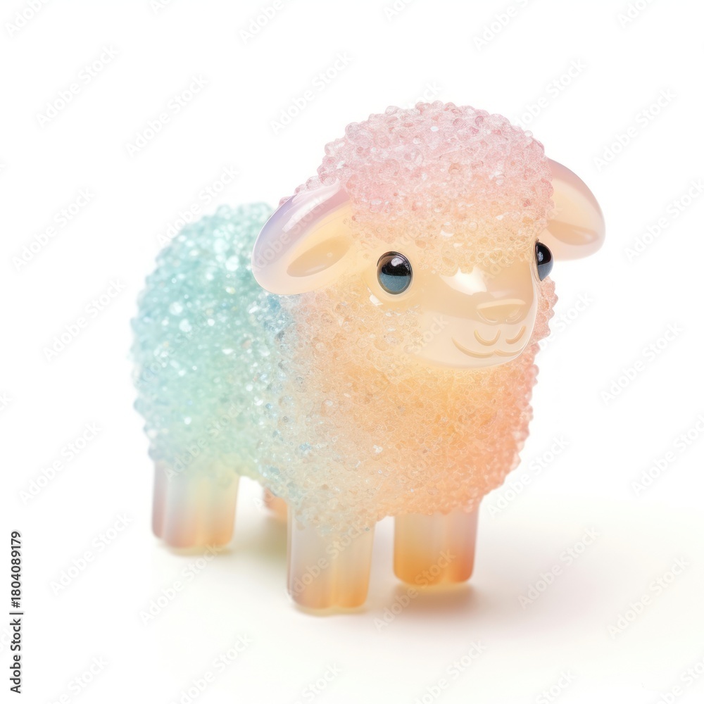 Obraz premium 3d jelly sheep figurine animal mammal.