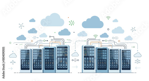 Cloud Computing with Server Racks Secure Network Solutions