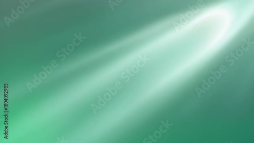 A vibrant abstract background features a bright light beam against a gradient of green and teal, creating a sense of energy.