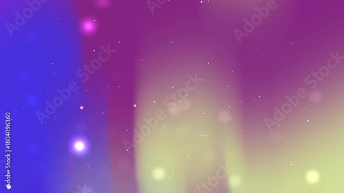 Dreamy colorful gradient background with bokeh lights. Ideal for use in design projects, presentations, and social media graphics.
