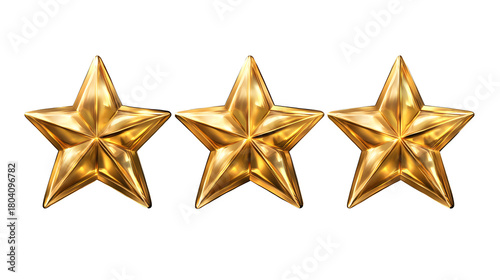 Five-pointed star, gold star, cutout, PNG image