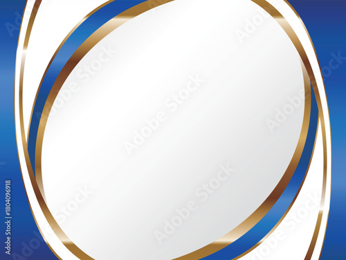 高級感のあるラインとグラデーションの背景　ホワイト＆ブルー