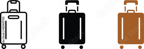 Vector set of different types of screwdrivers and other electric equipment tools in a black case isolated on a white background