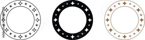 Black and white vector illustration of an abstract metal font with round gold gambling chip symbols