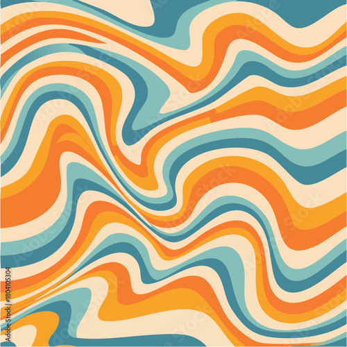 Vector set of groovy hippie 70s backgrounds. swirl, twirl pattern, waves. Y2k aesthetic. Social Media Stories Template, distorted and Twisted vector texture in trendy retro psychedelic style.
