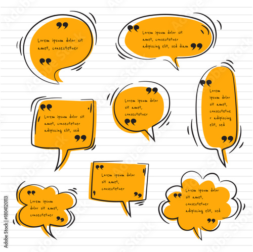 Classic flat dynamic quote box frame templates