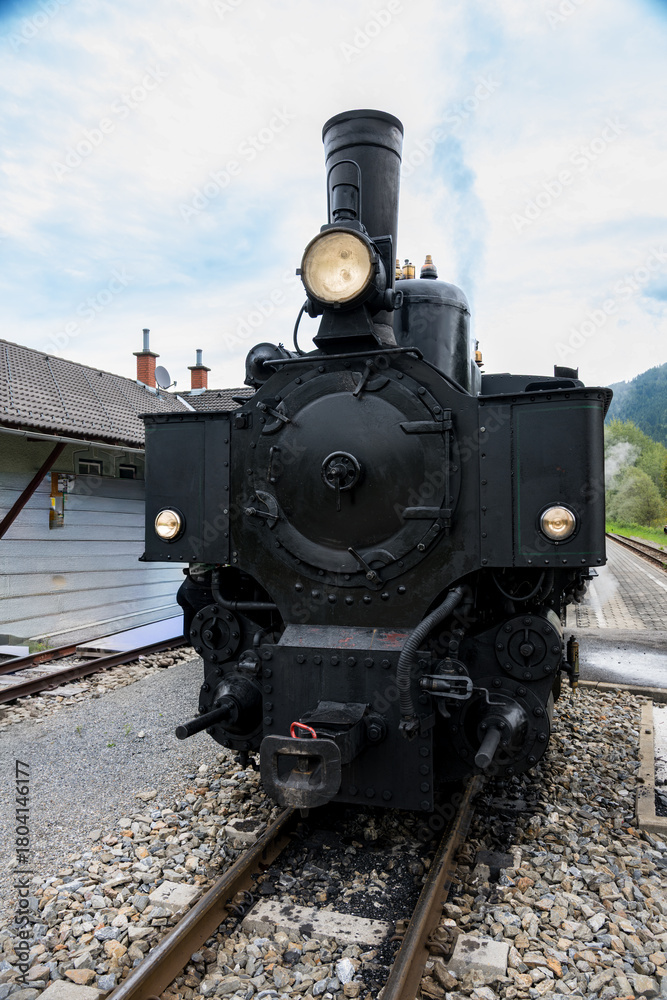 Naklejka premium Railway romance in green Styria