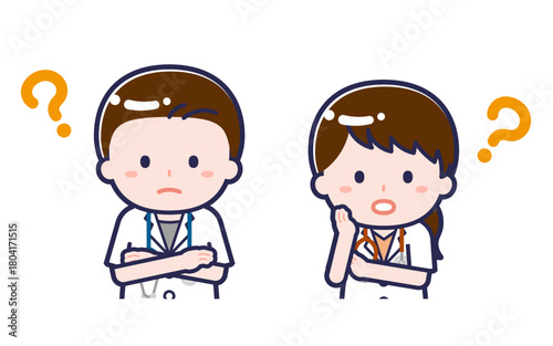 半袖医師／2人組／男女 04