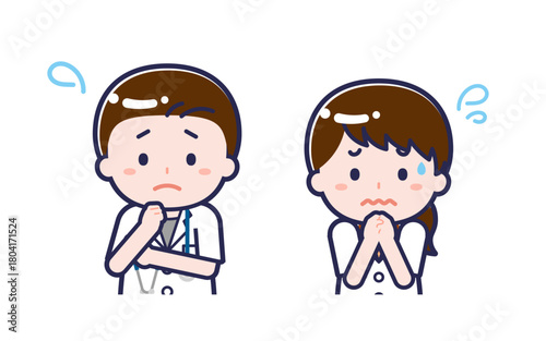 半袖医師／2人組／男女 05