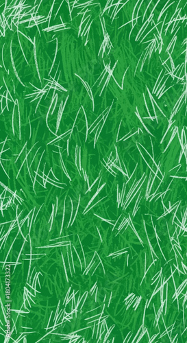 Vibrant green grass texture with delicate white strokes creating a lively, organic backdrop for natural designs
